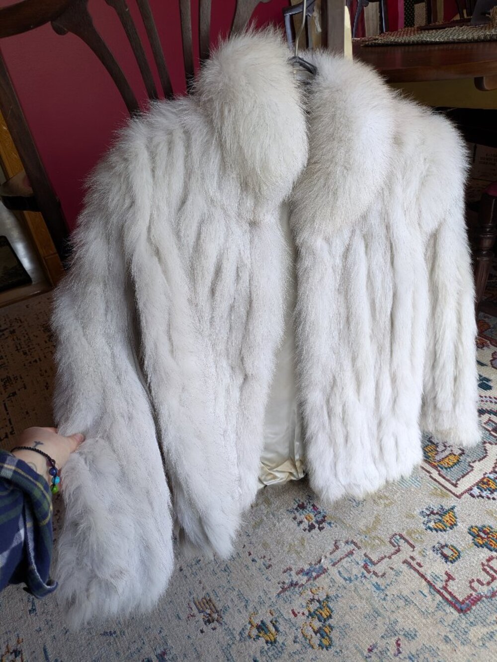 Vintage 90s Fox Fur Coat